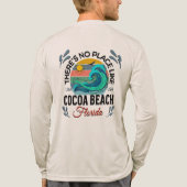 Cocoa  Beach, Florida Tri-Blend Shirt (Achterkant volledig)