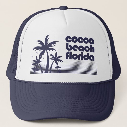 Cocoa Beach Florida Trucker Pet (Voorkant)