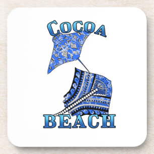 Cocoa Beach Florida Vacation Tribal Stingray Bier Onderzetter