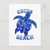 Cocoa Beach Florida Vacation Tribal Turtle Briefkaart (Voorkant)