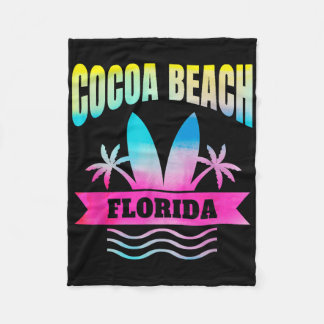 Cocoa Beach Florida Vakantie Souvenir Fleece Deken