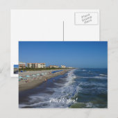 Cocoa Beach Kustlijn Briefkaart (Voorkant / Achterkant)