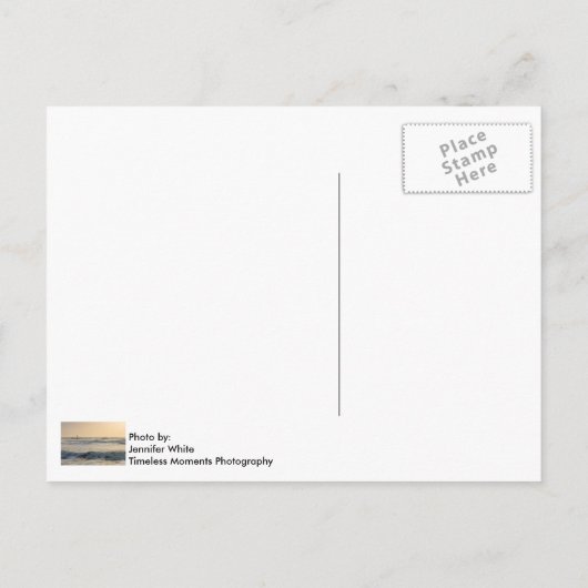 Cocoa Beach Paddleboarding Briefkaart (Achterkant)