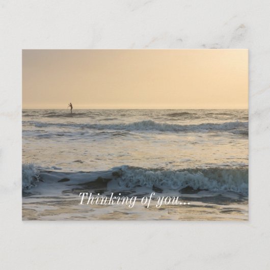 Cocoa Beach Paddleboarding Briefkaart (Voorkant)