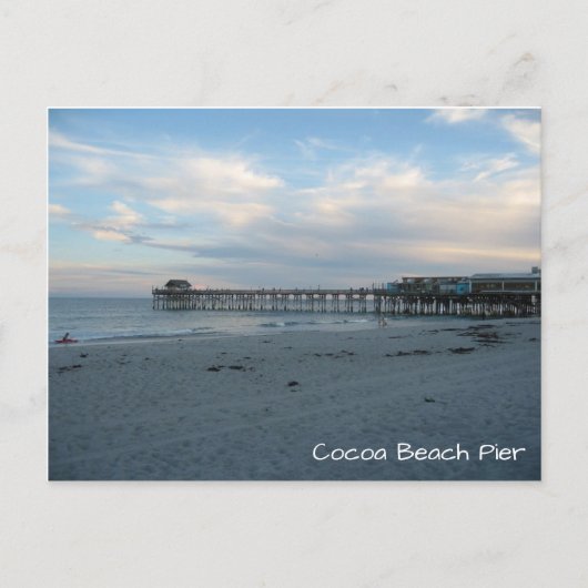 Cocoa Beach Pier Briefkaart (Voorkant)