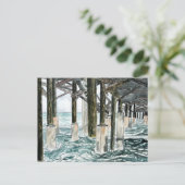 Cocoa Beach Pier Briefkaart (Staand voorkant)