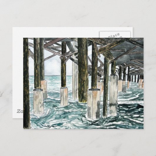 Cocoa Beach Pier Briefkaart (Voorkant / Achterkant)