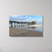 Cocoa Beach Pier Florida Foto's Canvas Afdruk (Voorkant)
