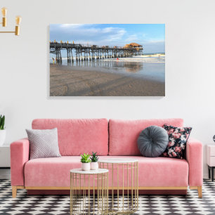 Cocoa Beach Pier Florida Foto's Canvas Afdruk