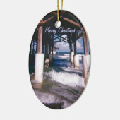 Cocoa Beach Pier Keramisch Ornament (Links)