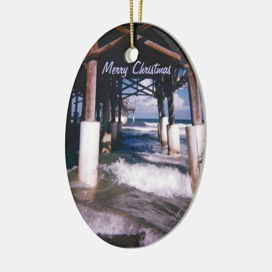 Cocoa Beach Pier Keramisch Ornament (Links)