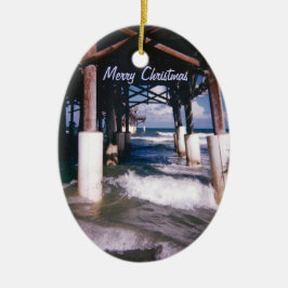Cocoa Beach Pier Keramisch Ornament