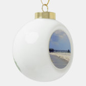 Cocoa Beach Pier Keramische Bal Ornament (Links)
