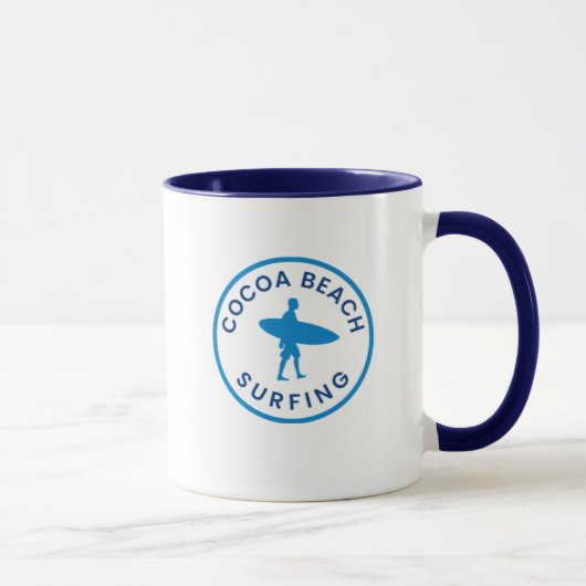 Cocoa Beach Surfen Koffiekop Mok (Rechts)