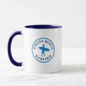 Cocoa Beach Surfen Koffiekop Mok (Links)
