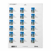 Cocoa Beach Tiki Totem Etiket (Full Sheet)