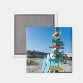 Cocoa Beach Tiki Totem Magneet (Voorkant / Achterkant)
