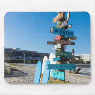 Cocoa Beach Tiki Totem Muismat