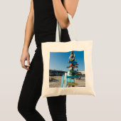 Cocoa Beach Tiki Totem Tote Bag (Voorkant (product))