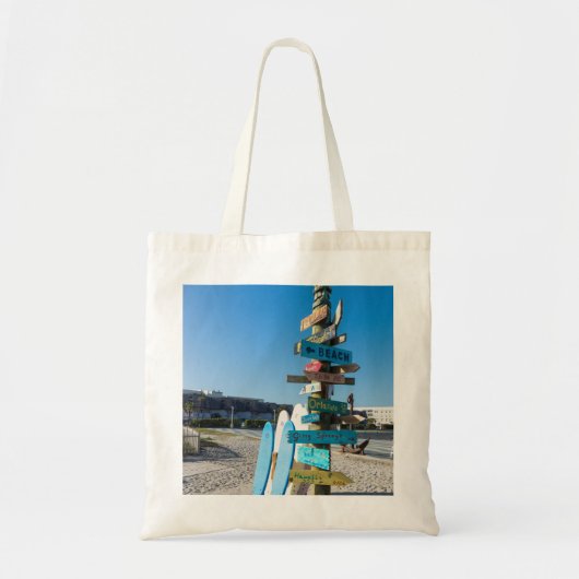 Cocoa Beach Tiki Totem Tote Bag (Voorkant)