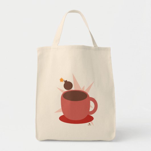 Cocoa Bomb Hot Chocolate Funny Toon Tote Bag (Voorkant)