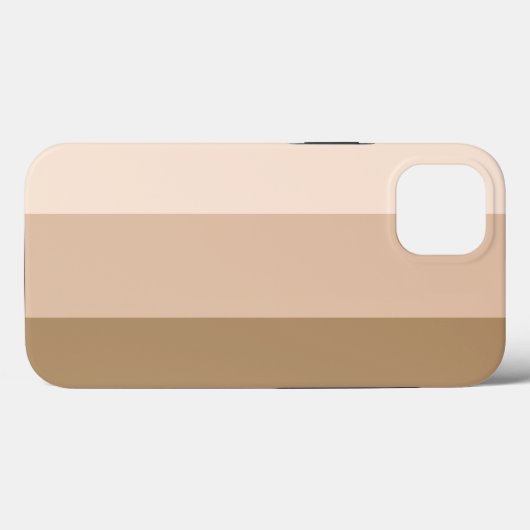 Cocoa Brown Ombre Striped Case-Mate iPhone Case (Achterkant (horizontaal))