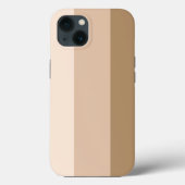 Cocoa Brown Ombre Striped Case-Mate iPhone Case (Achterkant)