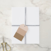 Cocoa Brown Ombre Striped Gift Labels Cadeaulabel (Met Touw)