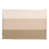 Cocoa Brown Ombre Striped Kussensloop (Achterkant-Links)