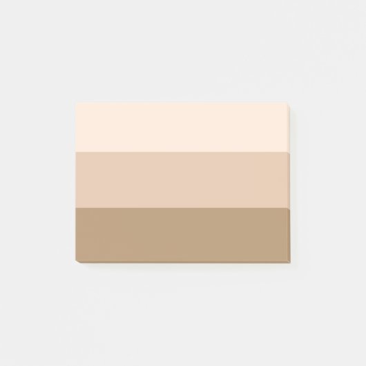 Cocoa Brown Ombre Striped Post-it® Notes (Voorkant)
