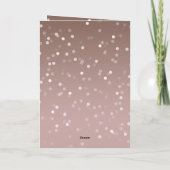 Cocoa Brown Ombre White Confetti Deer Christmas Kaart (Achterkant)