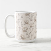 Cocoa Bruine Crème Bloem Koffiemok (Links)