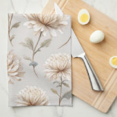 Cocoa Bruine Crème Bloem Theedoek (Quarter Fold)