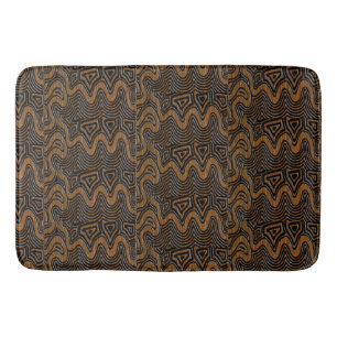 Cocoa Bruine Geometrische Kuba Stof Badmat