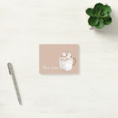 Cocoa Bruine Mok Marshmallows Warme Wensen Post-it® Notes (Kantoor)