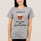 Cocoa & Christmas Tri-Blend Shirt (Voorkant)