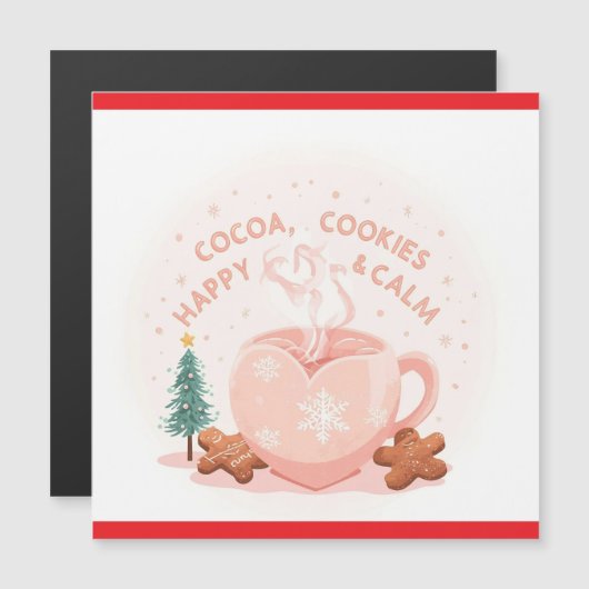 Cocoa, Cookies & Calm – Pastel Christmas CoT-Shirt (Voorkant / Achterkant)