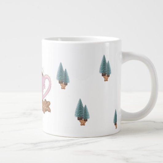 Cocoa, Cookies & Calm – Pastel Christmas CoT-Shirt Grote Koffiekop (Rechts)