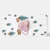 Cocoa, Cookies & Calm – Pastel Christmas CoT-Shirt iPhone Hoesje (Achterkant horizontaal)