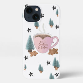 Cocoa, Cookies & Calm – Pastel Christmas CoT-Shirt iPhone 13 Hoesje