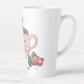 Cocoa, Cookies & Calm – Pastel Christmas CoT-Shirt Latte Mok (Rechts)