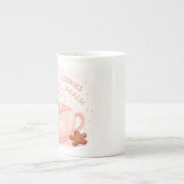 Cocoa, Cookies & Calm – Pastel Christmas CoT-Shirt Porselein Kop