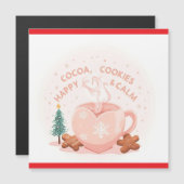 Cocoa, Cookies & Calm – Pastel Kerstmis T-Shirt (Voorkant / Achterkant)