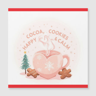 Cocoa, Cookies & Calm – Pastel Kerstmis T-Shirt