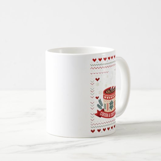 Cocoa Cozy Vibes Hot Chocolate Herfst Koffiemok (Voorkant rechts)