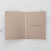 Cocoa Cream Brown Hedgehog Heart Love Kaart (Binnen)