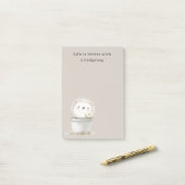 Cocoa Cream Egel Madeliefjes Bloem Emmer Post-it® Notes (Op bureau)