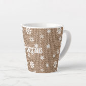 Cocoa Cream Sneeuwvlokken Kerst Latte Mok (Rechterhoek)