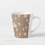 Cocoa Cream Sneeuwvlokken Kerst Latte Mok (Rechts)