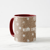 Cocoa Cream Sneeuwvlokken Kerst Mok (Voorkant links)